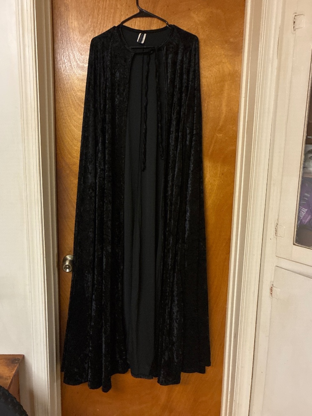 Super Low Fat USA Brushed Velvet Long Cape Cloak Renascence Medieval goth